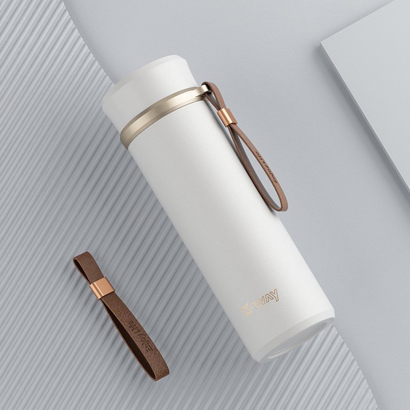 Garrafa térmica inox à prova de vazamento 450ml Rede Canan