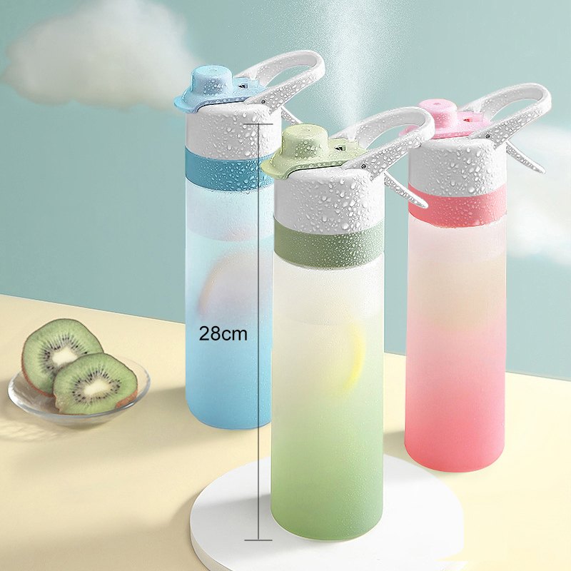 Garrafa de água squeeze (com spray/espirrador de água) à prova de vazamento 650ml Rede Canan
