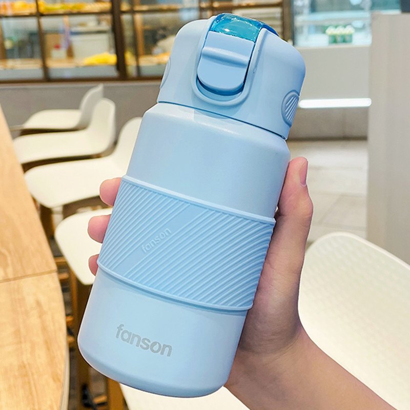 Garrafa térmica inox à prova de vazamento 400ml/620ml Rede Canan
