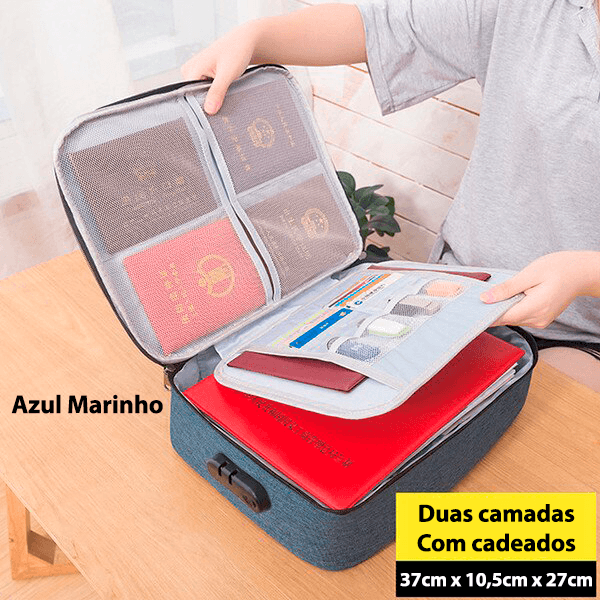 Maletinha organizadora de documentos - Rede Canan