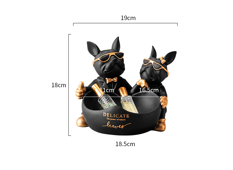 Porta-objetos cachorro buldogue 20 Rede Canan