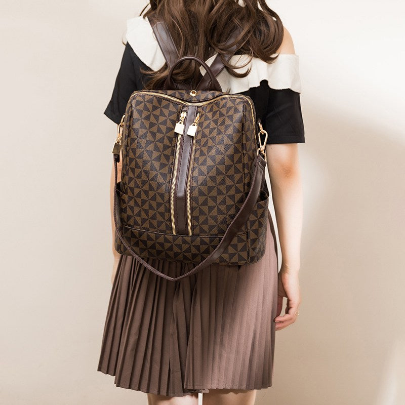 Mochila feminina com carteira coleção luxo Rede Canan