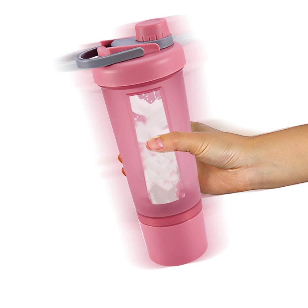 Garrafa de água e coqueteleira/shakeira à prova de vazamento 500ml/600ml Rede Canan