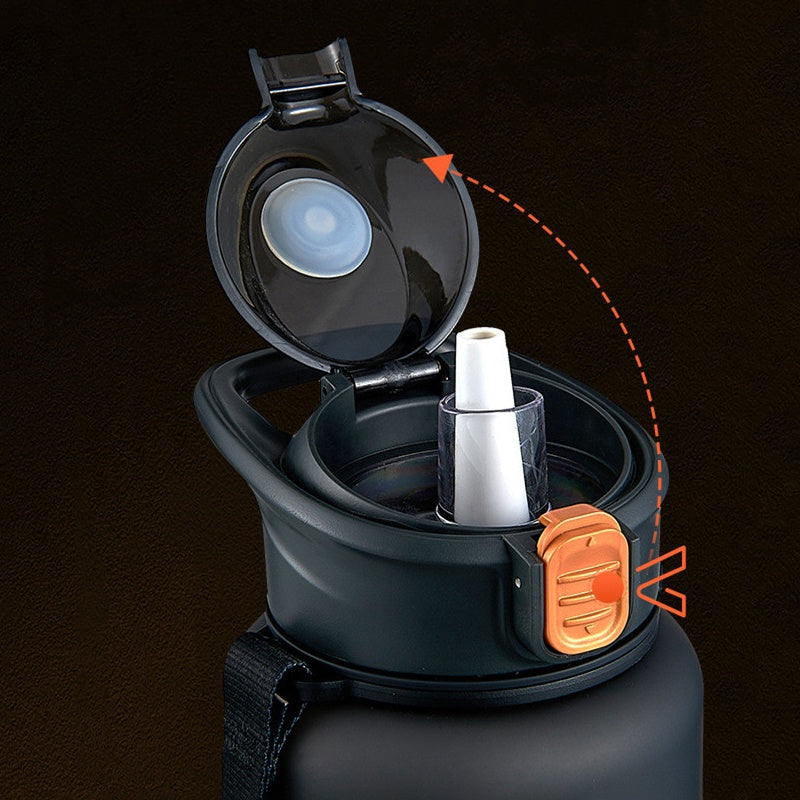 Garrafa de água à prova de vazamento 1000ml/2200ml Rede Canan