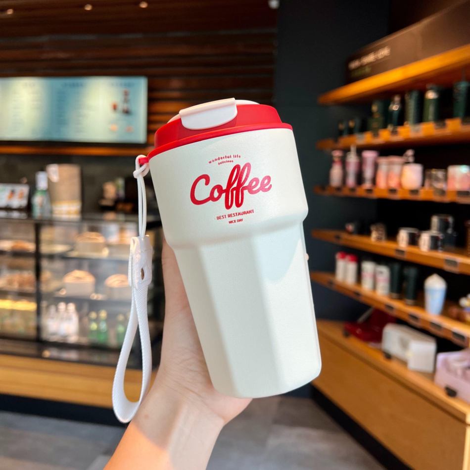 Copo térmico inox à prova de vazamento 420ml/620ml Rede Canan
