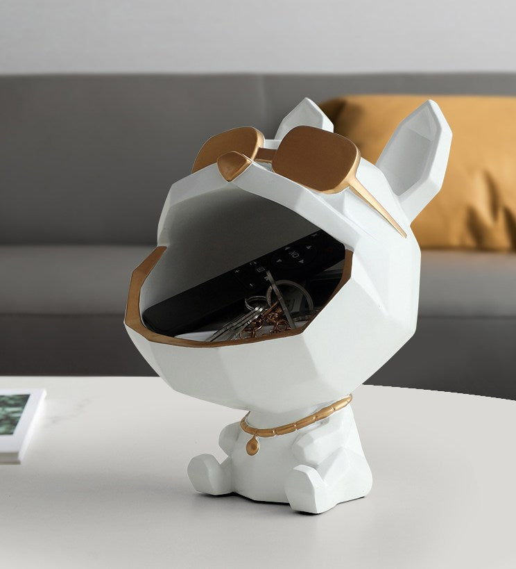 Porta-objetos cachorro buldogue 8 Rede Canan