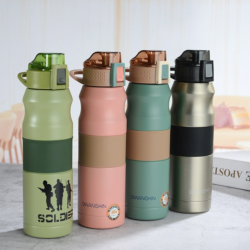 Garrafa térmica inox à prova de vazamento 500ml/680ml Rede Canan