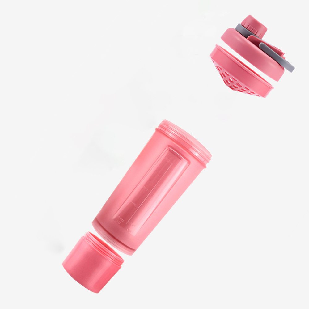 Garrafa de água e coqueteleira/shakeira à prova de vazamento 500ml/600ml Rede Canan