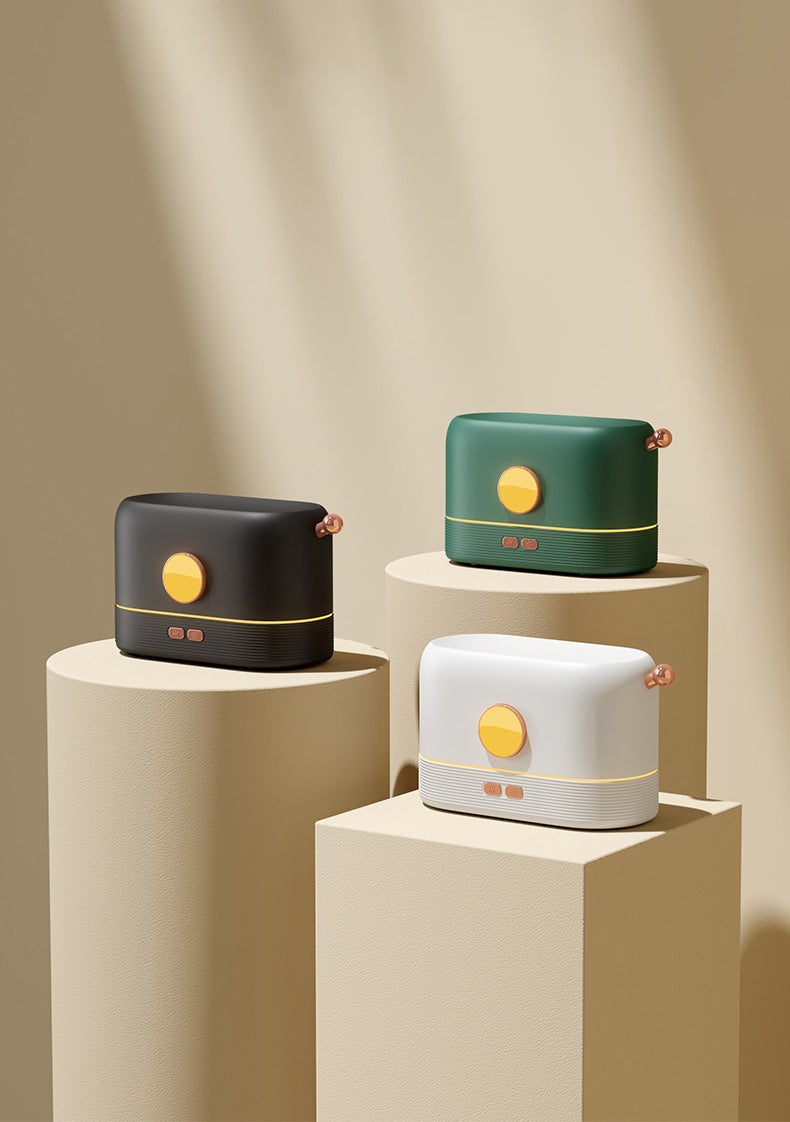 Aromatizador, umidificador e luminária simuladora de chama com entrada USB (modelo 2) Rede Canan
