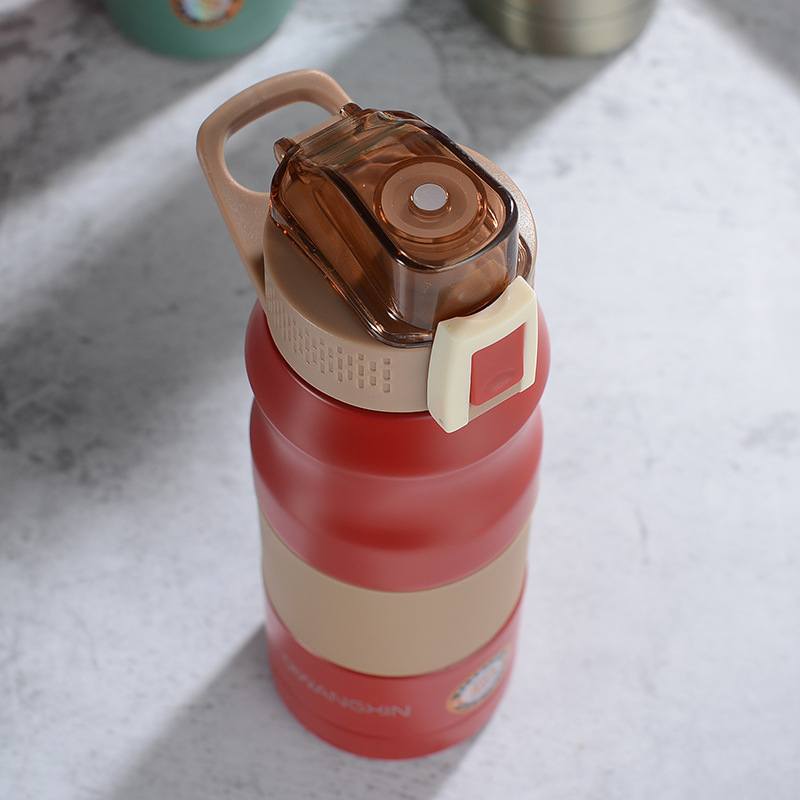 Garrafa térmica inox à prova de vazamento 500ml/680ml Rede Canan