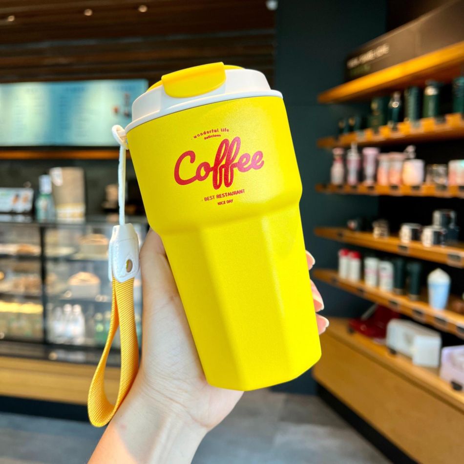 Copo térmico inox à prova de vazamento 420ml/620ml Rede Canan