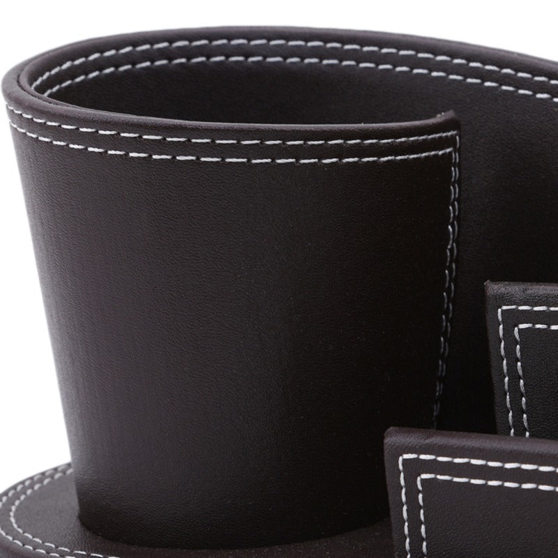 Organizador com porta-cartões e porta-lápis e caneta para escritório (modelo 2) Rede Canan