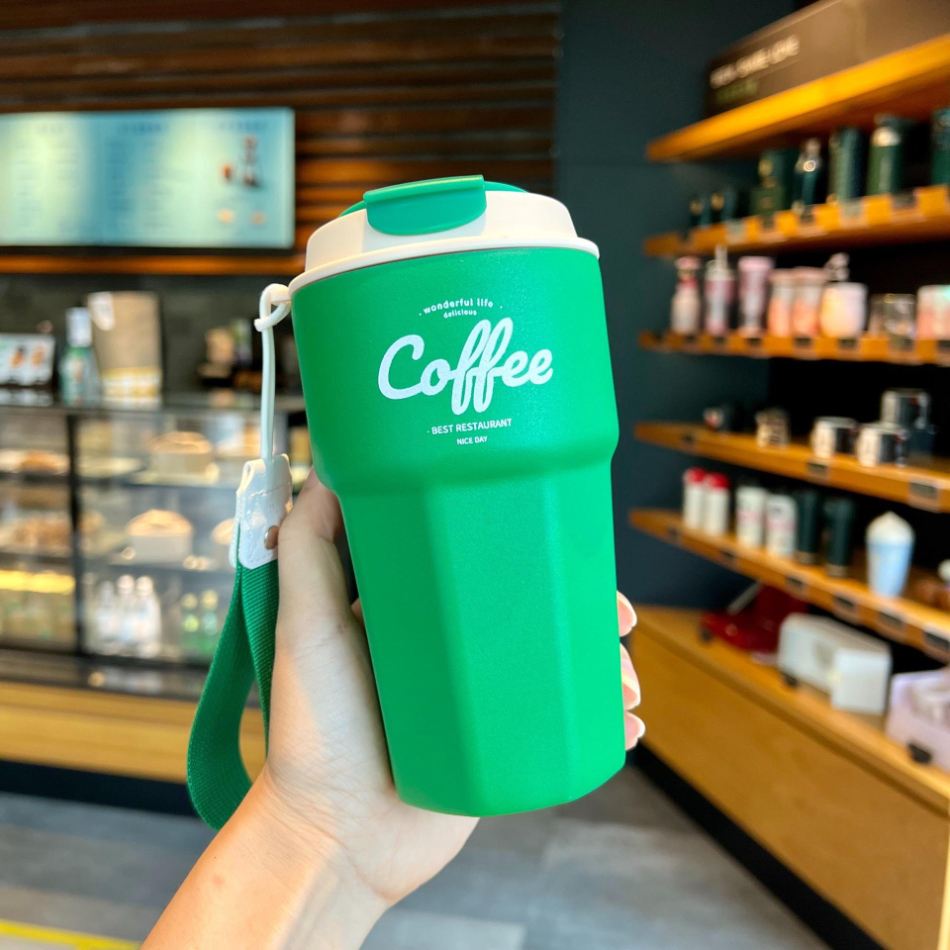 Copo térmico inox à prova de vazamento 420ml/620ml Rede Canan