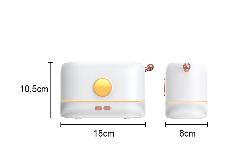 Aromatizador, umidificador e luminária simuladora de chama com entrada USB (modelo 2) Rede Canan