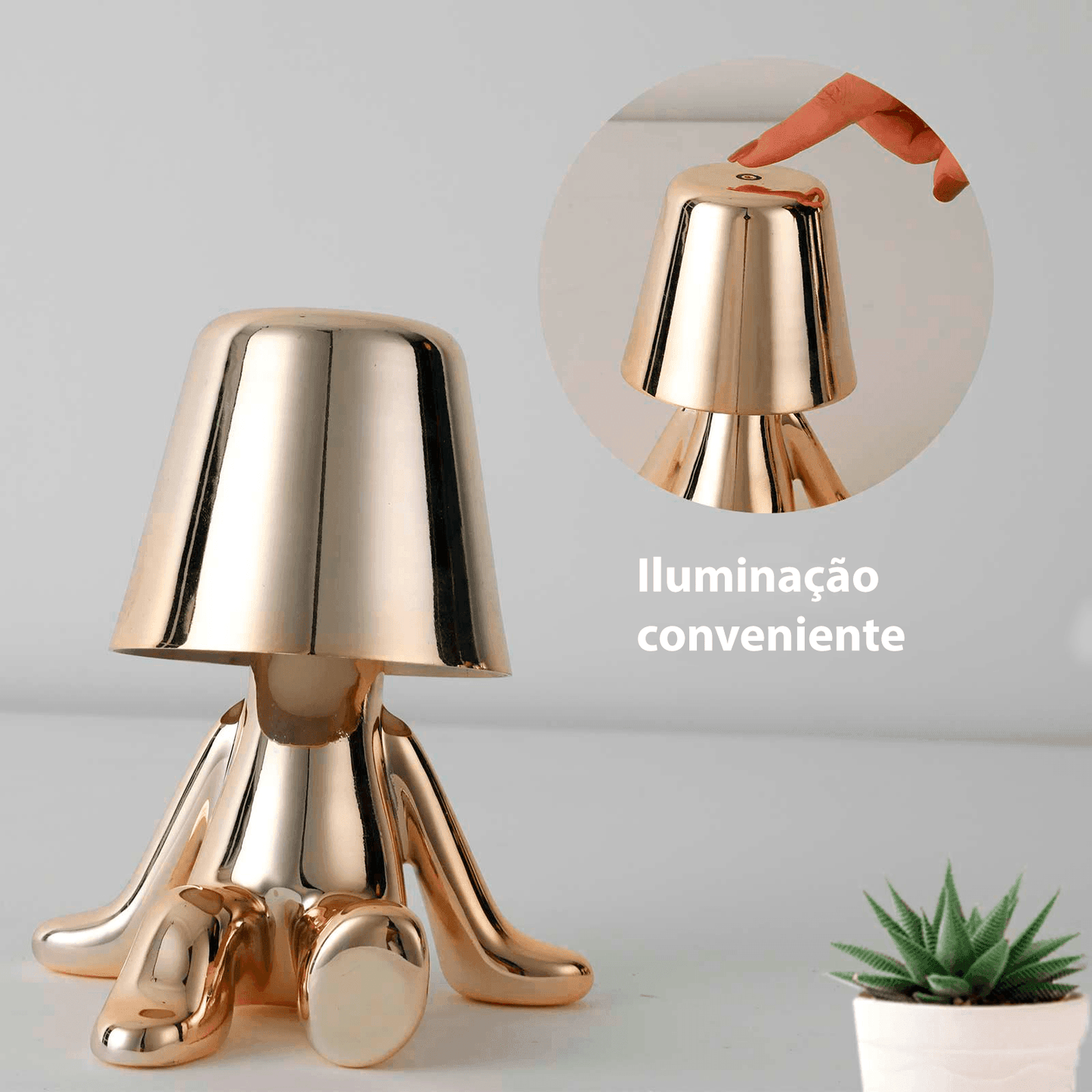 Luminária bonequinho das poses - Rede Canan