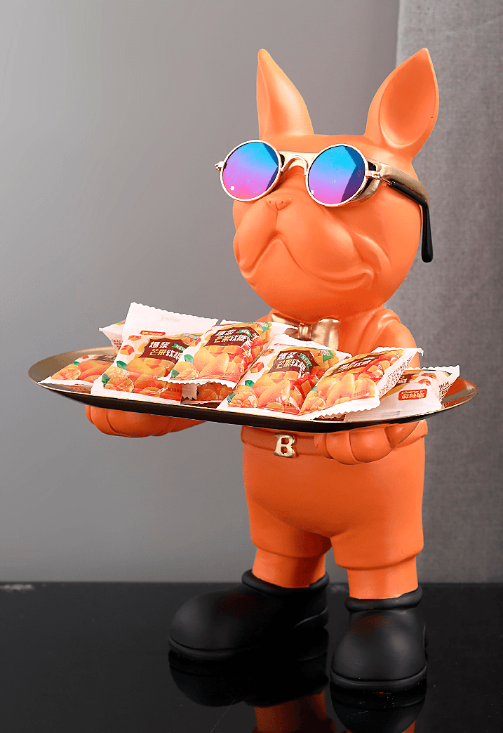 Porta-objetos cachorro buldogue 3 - Rede Canan
