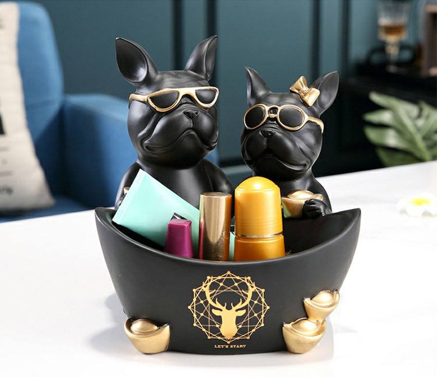Porta-objetos cachorro buldogue 27 Rede Canan