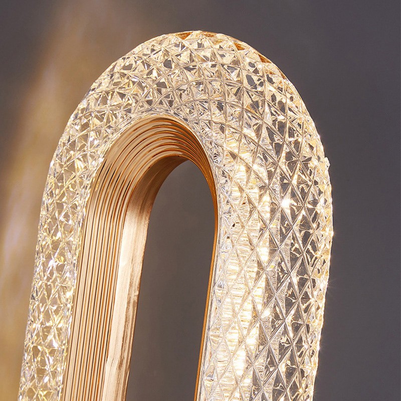 Luminária de mesa sofisticada oval Rede Canan