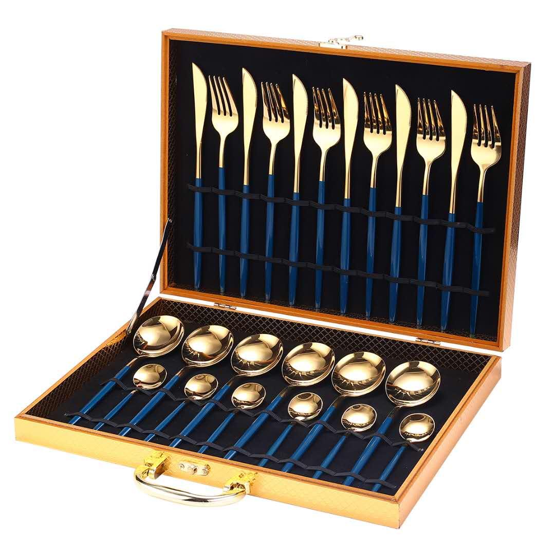 Conjunto de 24 peças de talheres inox - Rede Canan