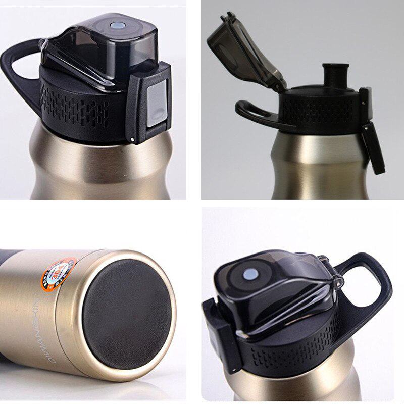 Garrafa térmica inox à prova de vazamento 500ml/680ml Rede Canan