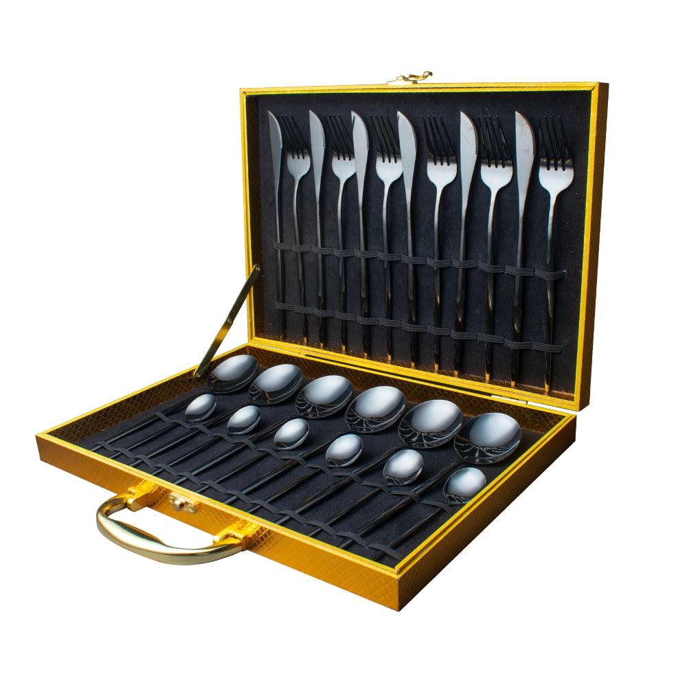 Conjunto de 24 peças de talheres inox - Rede Canan
