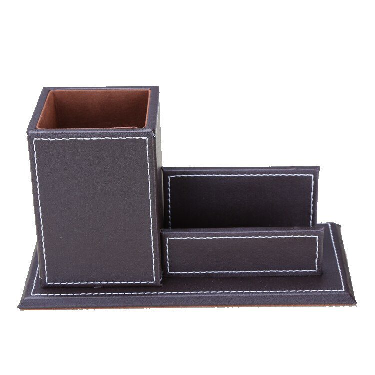 Organizador com porta-cartões e porta-lápis e caneta para escritório Rede Canan