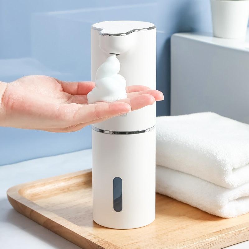 Dispenser de espuma de sabão automático com sensor infravermelho e carregamento USB - Rede Canan