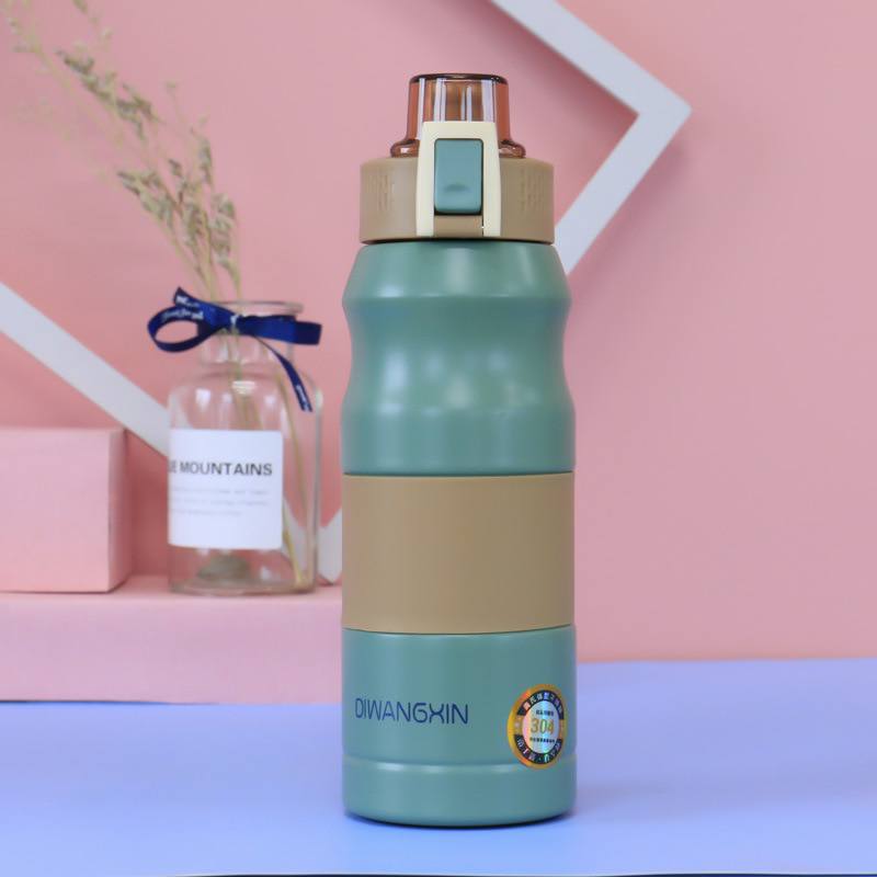 Garrafa térmica inox à prova de vazamento 500ml/680ml Rede Canan