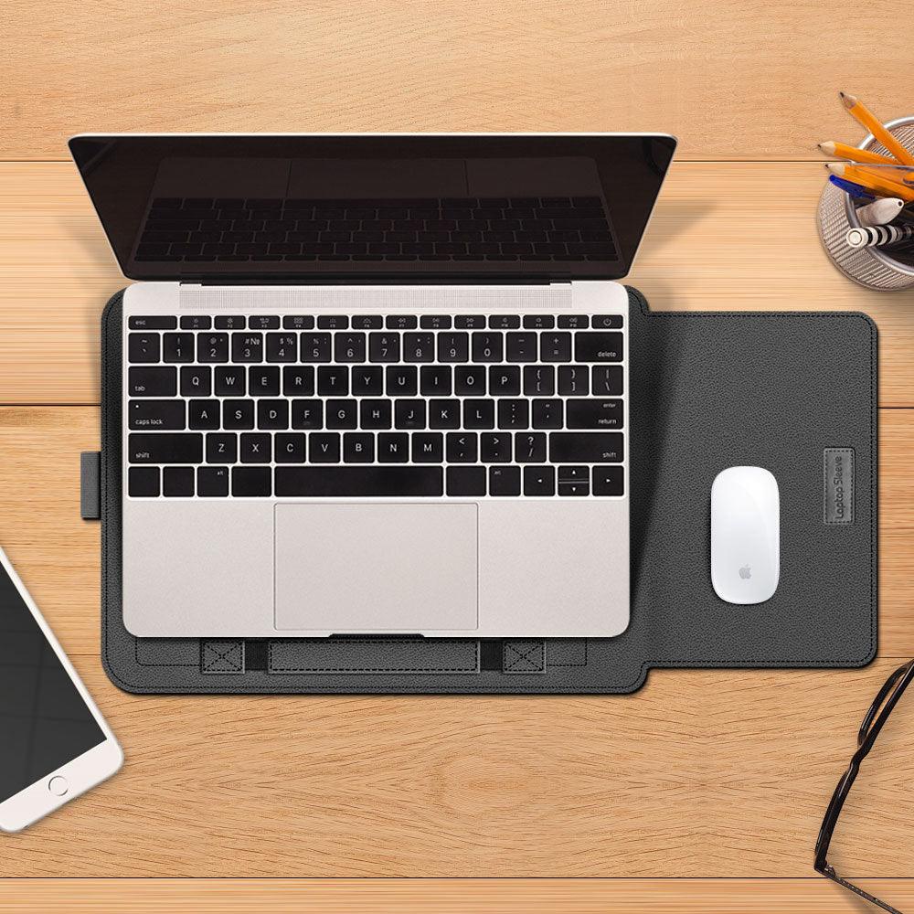Mouse pad / pasta com suporte para notebook + estojo para mouse e estojo para carregador - Rede Canan
