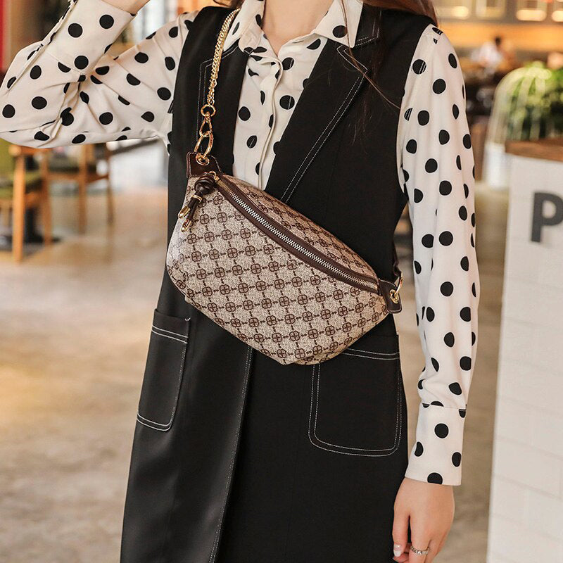 Bolsa feminina pochete transversal coleção luxo (modelo 2) Rede Canan
