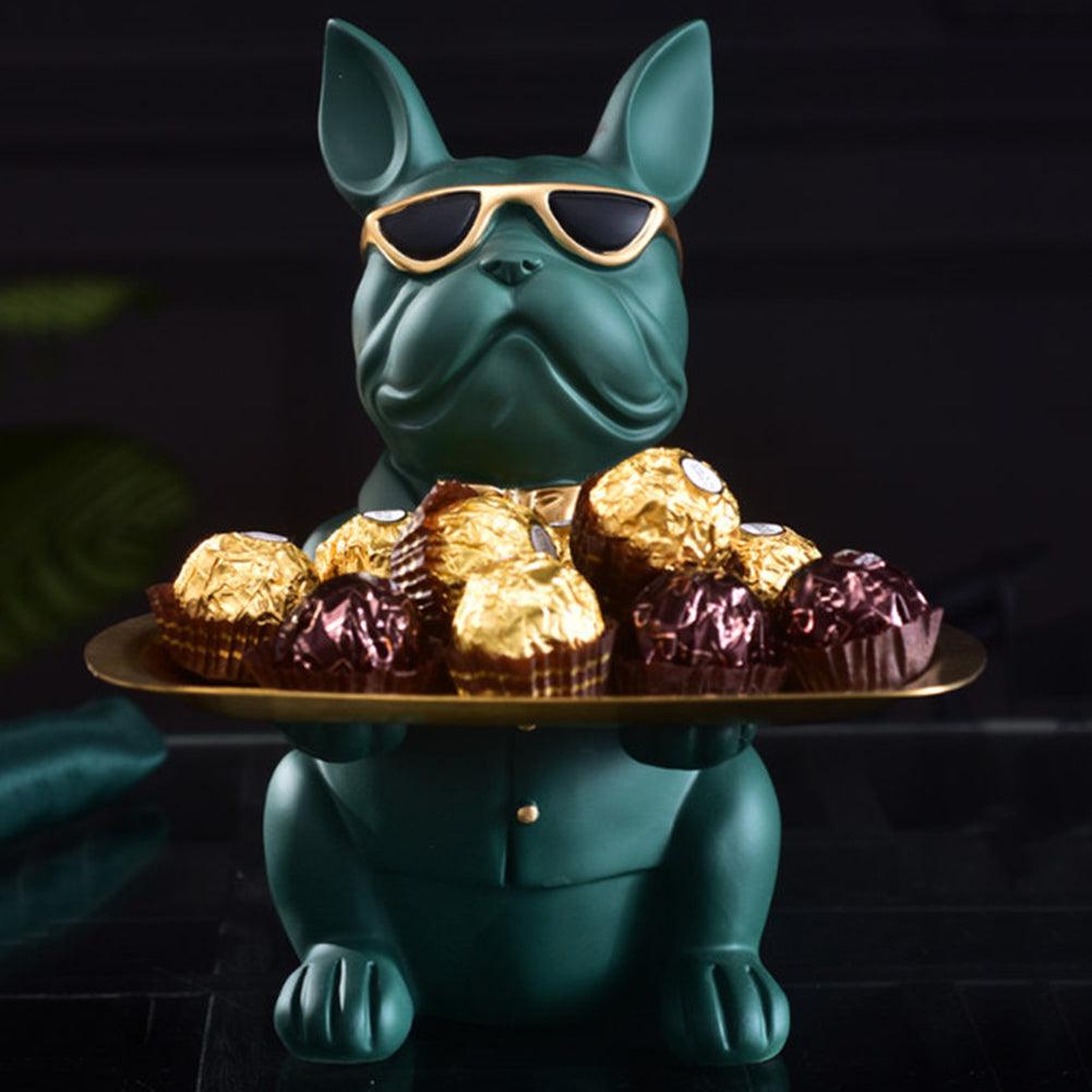 Porta-objetos cachorro buldogue 2 - Rede Canan