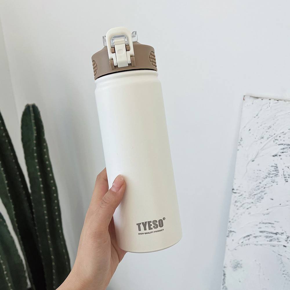 Garrafa térmica inox à prova de vazamento 530ml/750ml Rede Canan