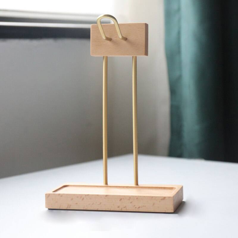 Suporte para fone de ouvido headset com porta-treco Rede Canan