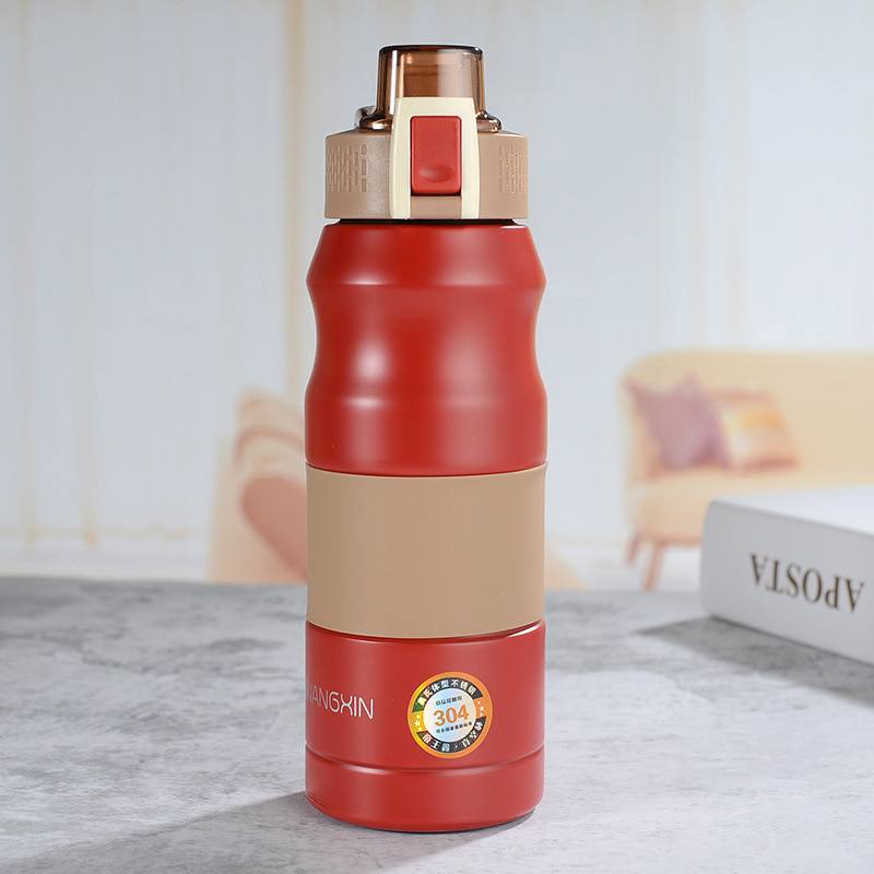 Garrafa térmica inox à prova de vazamento 500ml/680ml Rede Canan