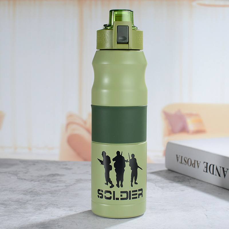 Garrafa térmica inox à prova de vazamento 500ml/680ml Rede Canan