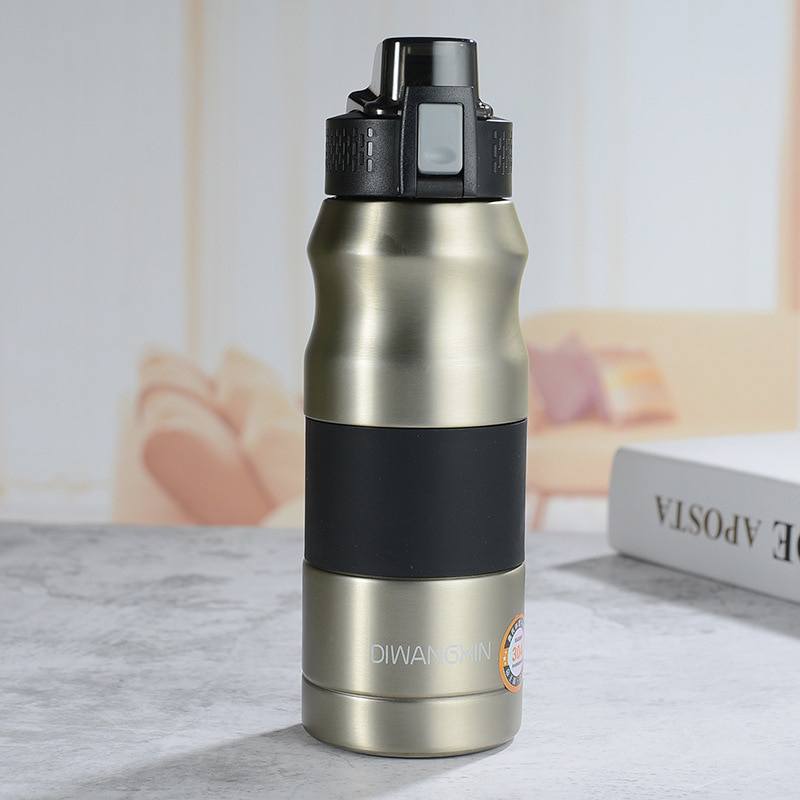 Garrafa térmica inox à prova de vazamento 500ml/680ml Rede Canan