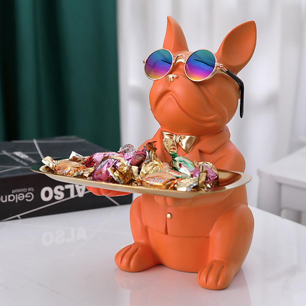 Porta-objetos cachorro buldogue 2 - Rede Canan
