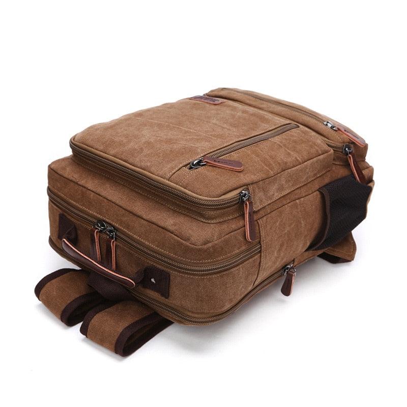 Mochila de lona 35l com compartimento para notebook - Rede Canan