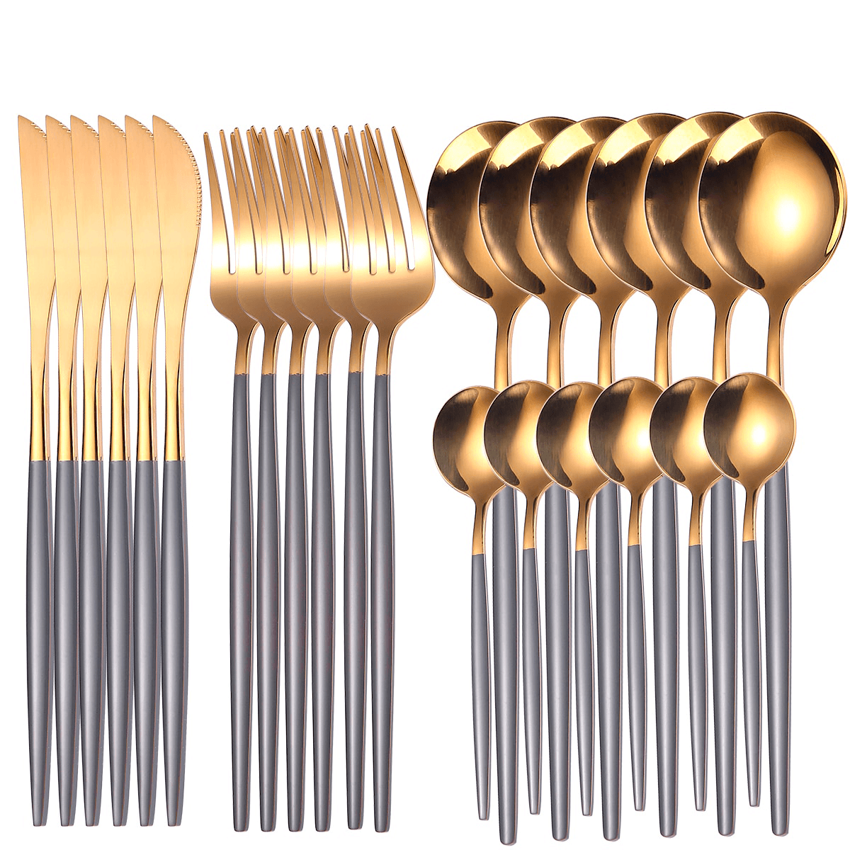 Conjunto de 24 peças de talheres inox - Rede Canan