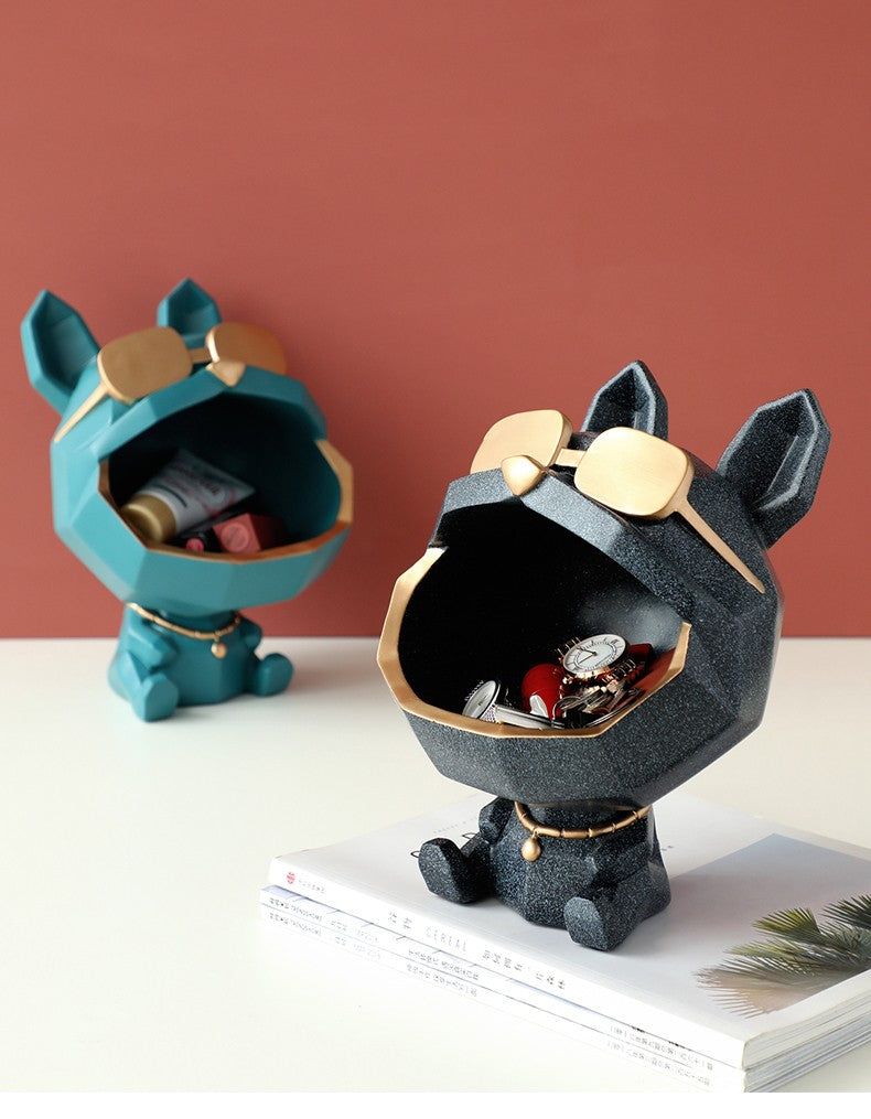 Porta-objetos cachorro buldogue 8 Rede Canan
