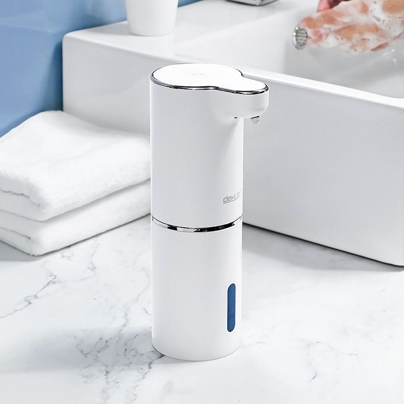 Dispenser de espuma de sabão automático com sensor infravermelho e carregamento USB - Rede Canan