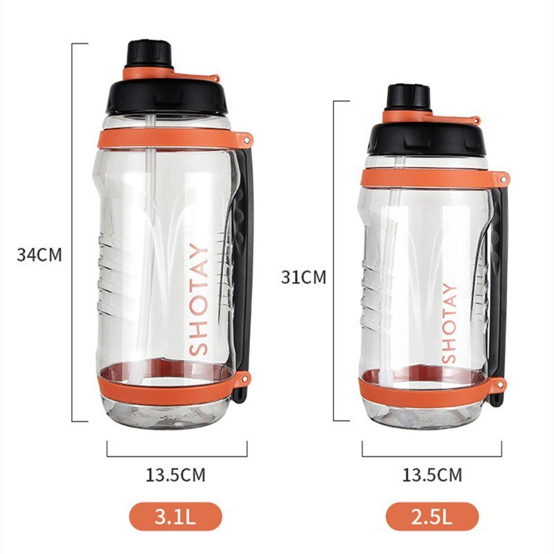 Garrafa de água à prova de vazamento 2500ml/3100ml Rede Canan