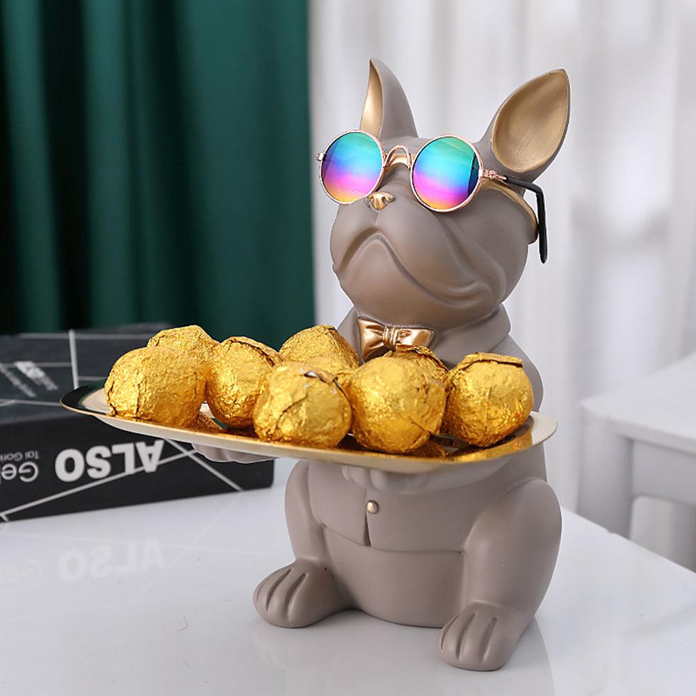 Porta-objetos cachorro buldogue 2 - Rede Canan