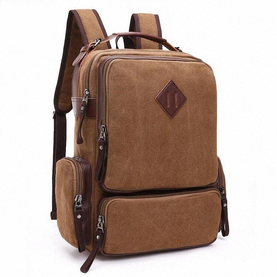 Mochila de lona 25l com compartimento para notebook - Rede Canan