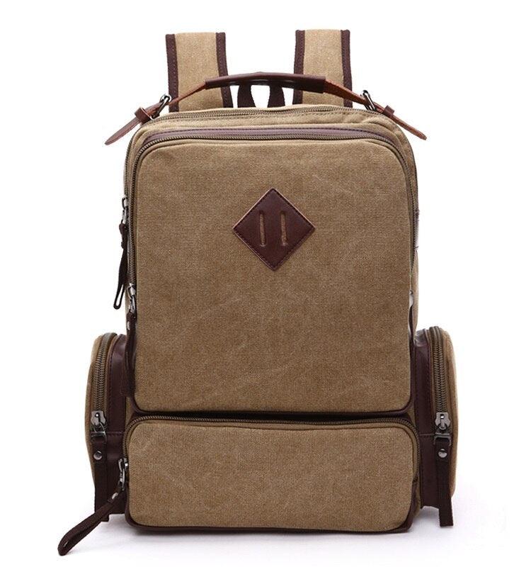 Mochila de lona 25l com compartimento para notebook - Rede Canan