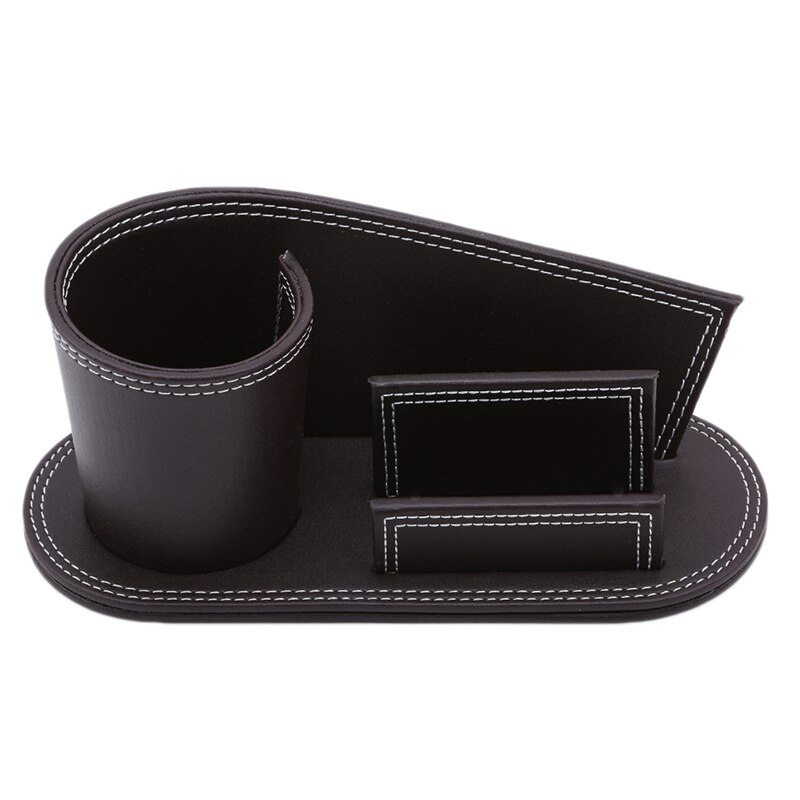 Organizador com porta-cartões e porta-lápis e caneta para escritório (modelo 2) Rede Canan