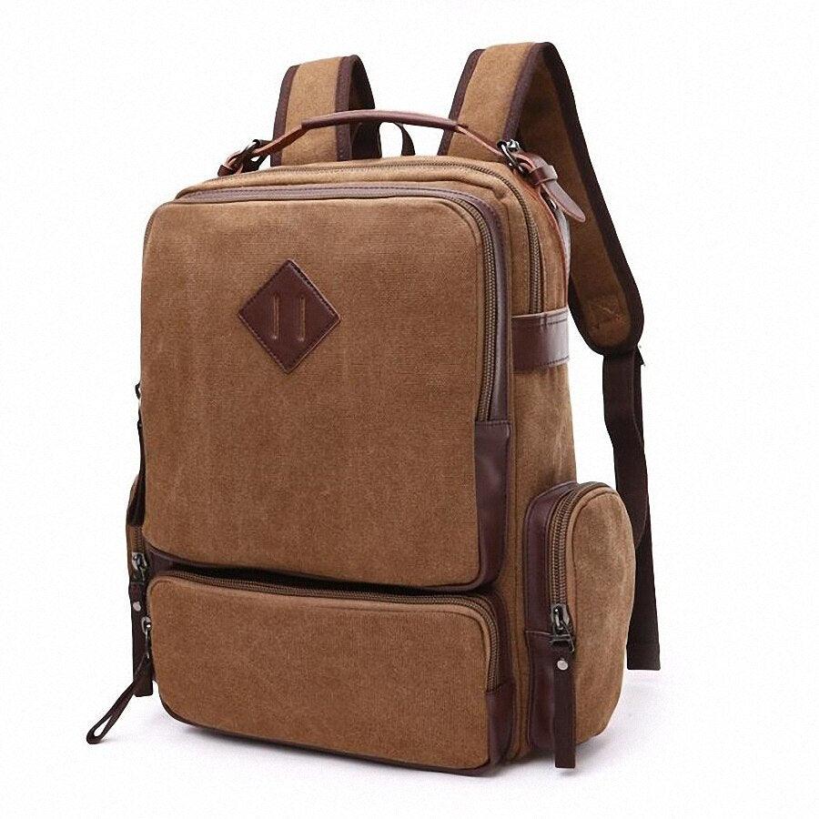 Mochila de lona 25l com compartimento para notebook - Rede Canan