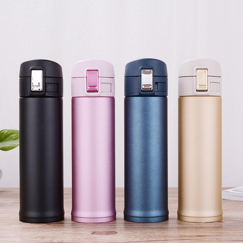 Garrafa térmica inox à prova de vazamento 500ml Rede Canan