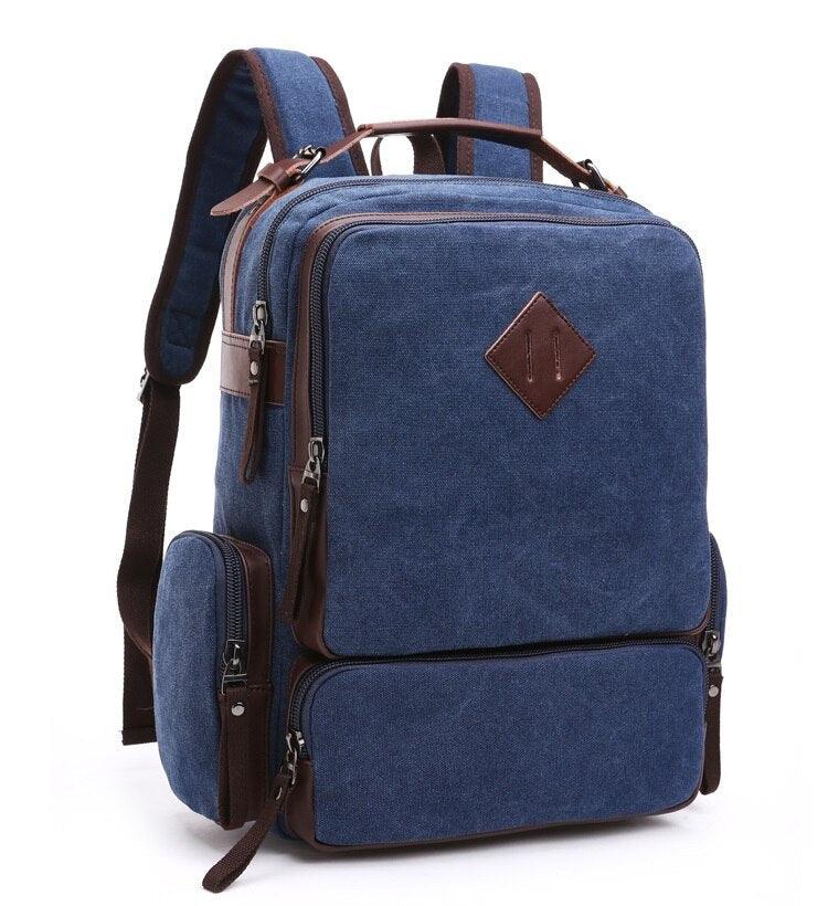 Mochila de lona 25l com compartimento para notebook - Rede Canan