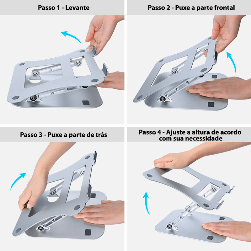 Suporte de elevação ajustável para notebook - Rede Canan